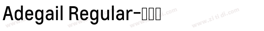 Adegail Regular字体转换